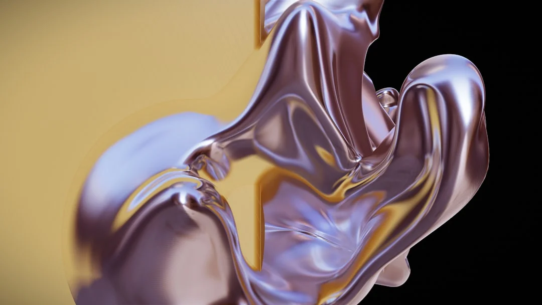 3D render of a metallic implant